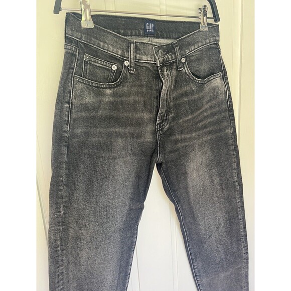 GAP  Ankle  Girlfriend Jeans Black - Picture 5 of 10